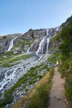 Mountains of the Caucasus range Arkhyz, Sofia lake, climbing mountains, Hikin Stock Photos