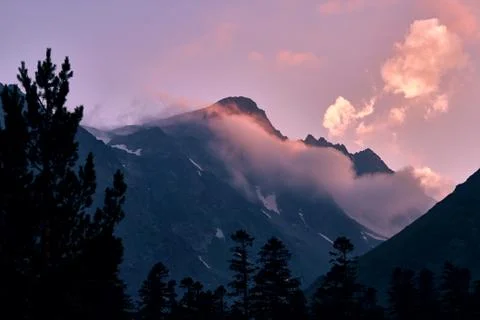 Mountains of the Caucasus range Arkhyz, Sofia lake, climbing mountains, Hikin Stock Photos