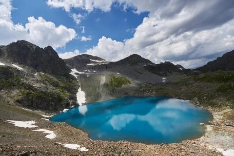 Mountains of the Caucasus range Arkhyz, Sofia lake, climbing mountains, Hikin Stock Photos