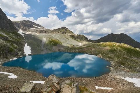 Mountains of the Caucasus range Arkhyz, Sofia lake, climbing mountains, Hikin Stock Photos
