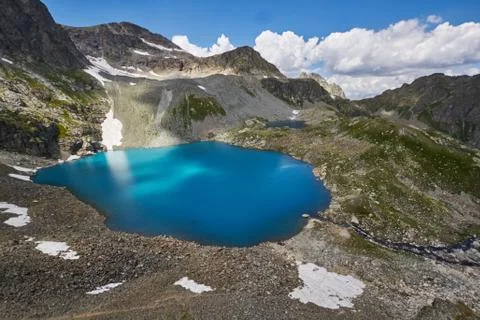 Mountains of the Caucasus range Arkhyz, Sofia lake, climbing mountains, Hikin Stock Photos