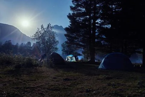 Mountains of the Caucasus range Arkhyz, Sofia lake, climbing mountains, Hikin Stock Photos