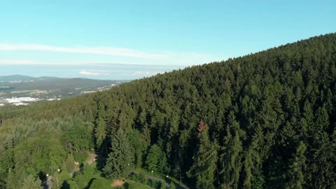 Mountains of the Cesky city of Liberec Stock Footage 144239526