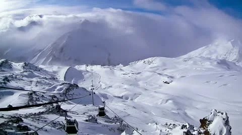 Mountains Cheget / Elbrus Stock-Footage 20522666
