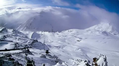 Mountains Cheget / Elbrus Stock-Footage 20522677