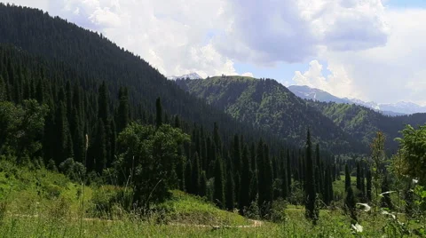 Mountains, china for, Ili River Valley Stock Footage 54940802