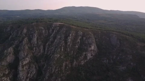 Mountains cliffs in River Sil in Ribeira sacra, Galicia, Spain Stock Footage 209893427