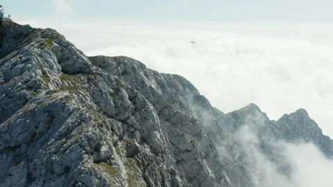 Mountains in the cloud, Grigna in Lombardy Video stock 150222504