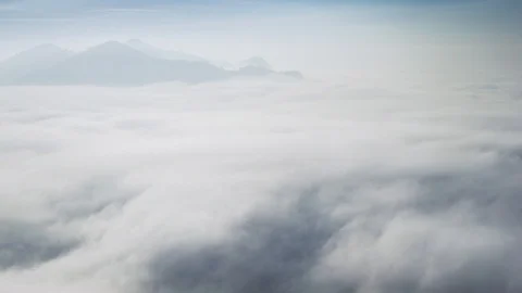 Mountains in the clouds at Alishan, Taiwan Stock-Footage 101935450