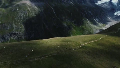 Mountains, clouds and green trees with Rivers Stock Footage 247897771