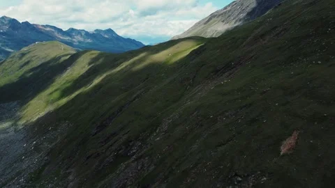Mountains, clouds and green trees with Rivers Stock Footage 247897774