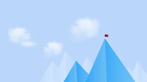 Mountains with clouds. Blue sky motion video 스톡 동영상 124488803