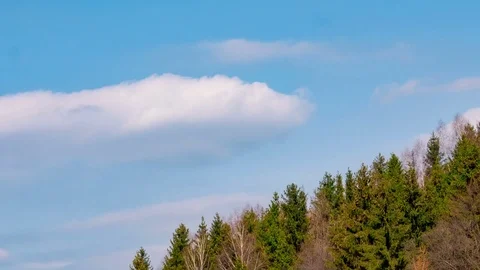 Mountains in the clouds Stock Footage 73854482
