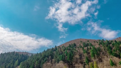 Mountains in the clouds Stock Footage 73854524