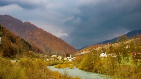 Mountains in the clouds Stock Footage 73859393