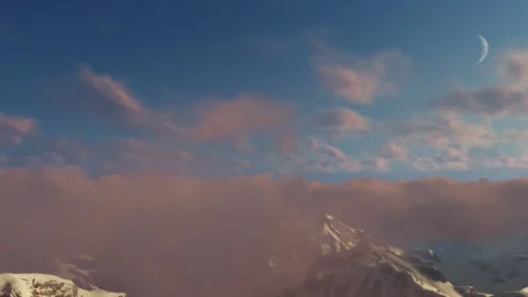 Mountains in the Clouds Stock Footage 86531550