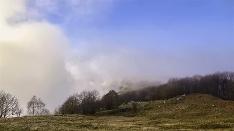 Mountains Clouds Stock Footage 98501767