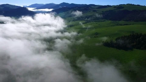 Mountains in the clouds Stock Footage 101050878