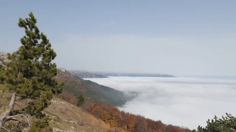 Mountains in the clouds Video stock 103606518