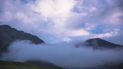 Mountains in the clouds Stock Footage 149379553
