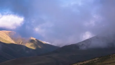 Mountains in the clouds Stock Footage 149379985