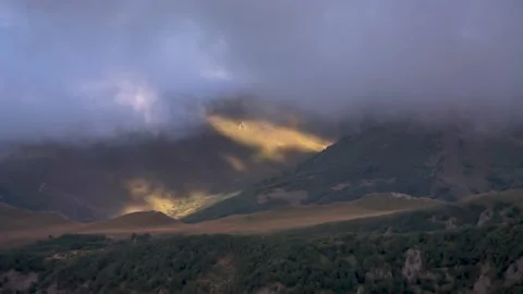 Mountains in the clouds Stock Footage 149380098