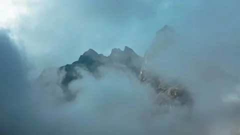 Mountains in the clouds Stock Footage 149380149