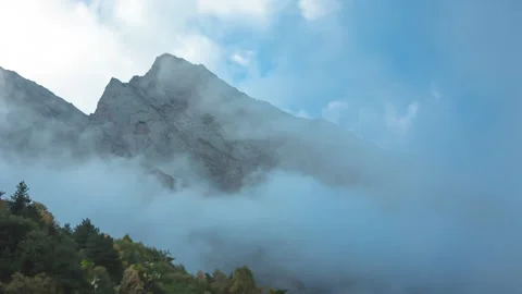 Mountains in the clouds Stock Footage 149380191