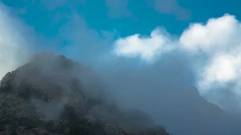 Mountains in the clouds Stock Footage 149380194