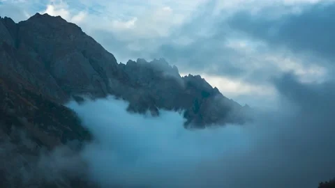 Mountains in the clouds Stock Footage 149380233