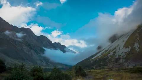 Mountains in the clouds Stock Footage 149380238