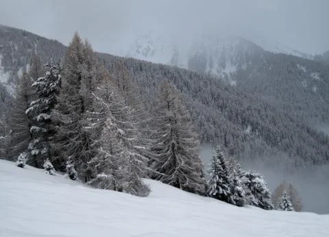 Mountains in the clouds Stock Photos