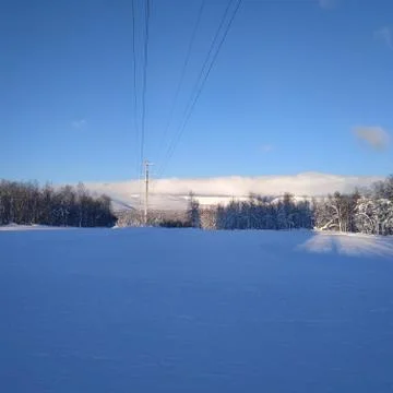 Mountains in the clouds Stock Photos