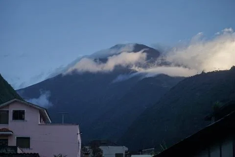 Mountains in the clouds Stock Photos