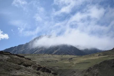 Mountains in the clouds Foto stock