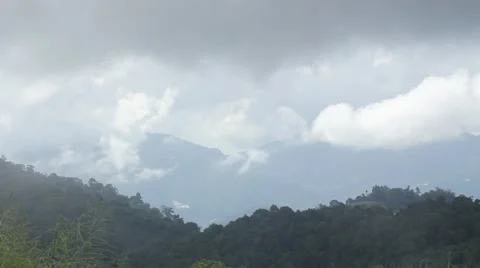 Mountains clouds sky Stock Footage 44311860