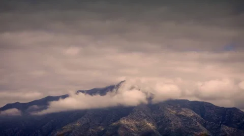 Mountains clouds timelapse Stock Footage 1004298