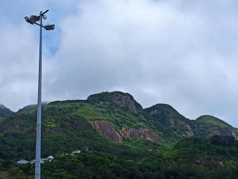 Mountains in Cloudy Stock Photos