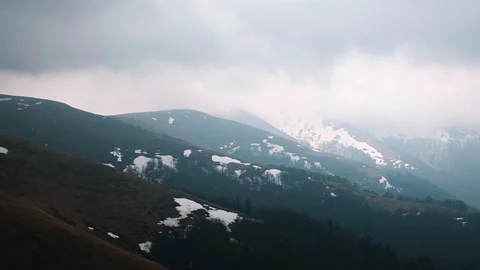 Mountains with cloudy sky Stock Footage 107331703