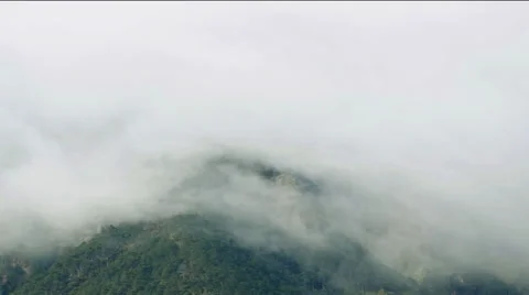 Mountains covered in cloud Stock Footage 34521051