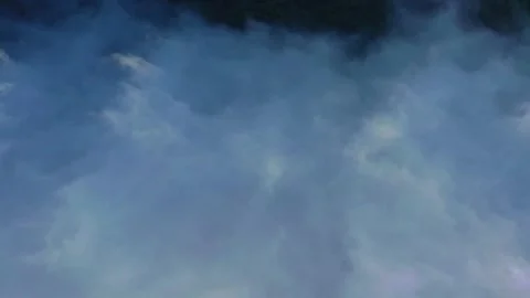 Mountains covered with clouds, top view Stock Footage 151146322