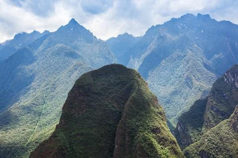 Mountains covered with forest. Foto stock