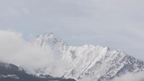 Mountains covered with snow Stock Footage 80333234