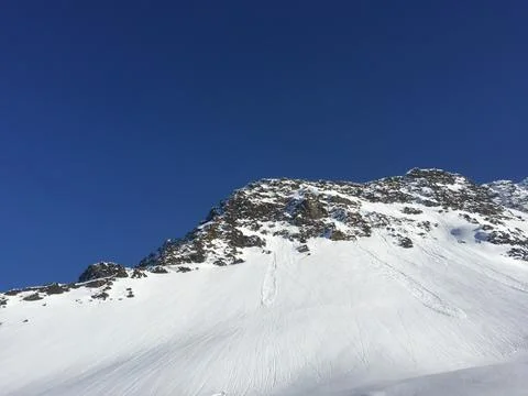 Mountains Covered in Snow Stock Photos
