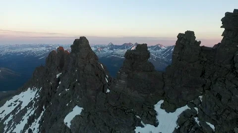 Mountains at dawn2 Stock Footage 146451036