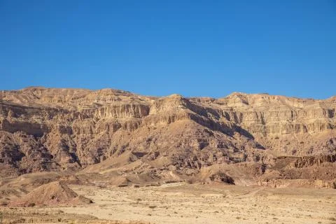 Mountains in the desert of Arava Stock Photos