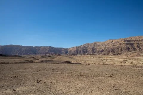 Mountains in the desert of Arava Stock Photos
