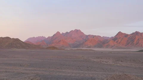 Mountains in the Desert Stock Footage 87068376