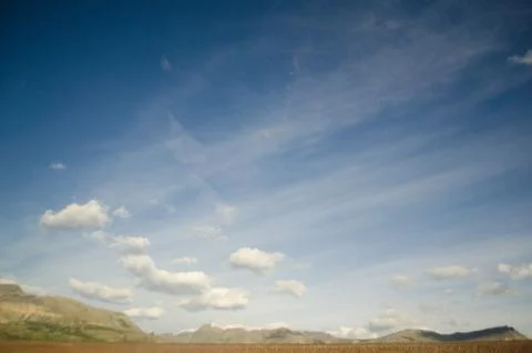 Mountains In The Distance. Stock Photos