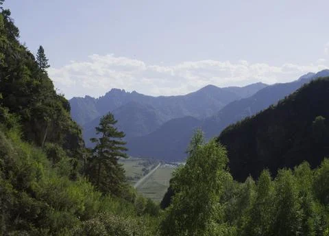 Mountains in the distance Stock Photos